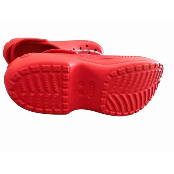 NEW CROCS BELLA CLOG HIGH 210062-001 RED NWOB SIZE M7/W9 - Picture 5 of 7